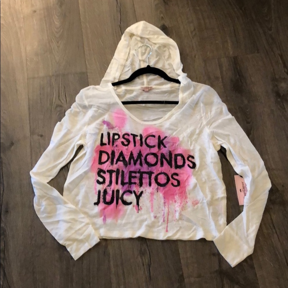 NWT Juicy couture Shirt / top with a hood